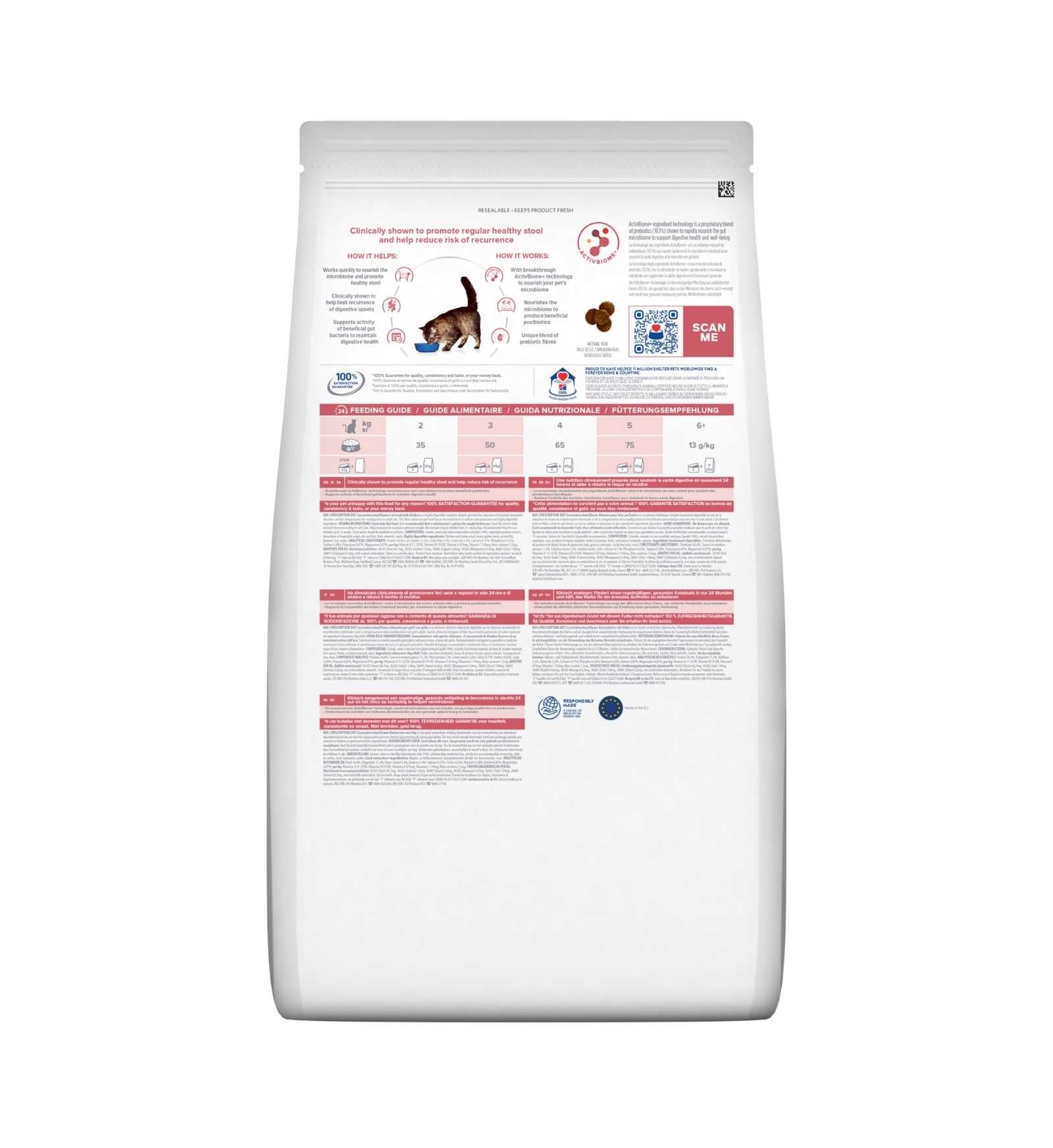 HILL'S PRESCRIPTION DIET GATTO GASTROINTESTINAL BIOME DIGESTIVE / FIBRE CARE AL POLLO