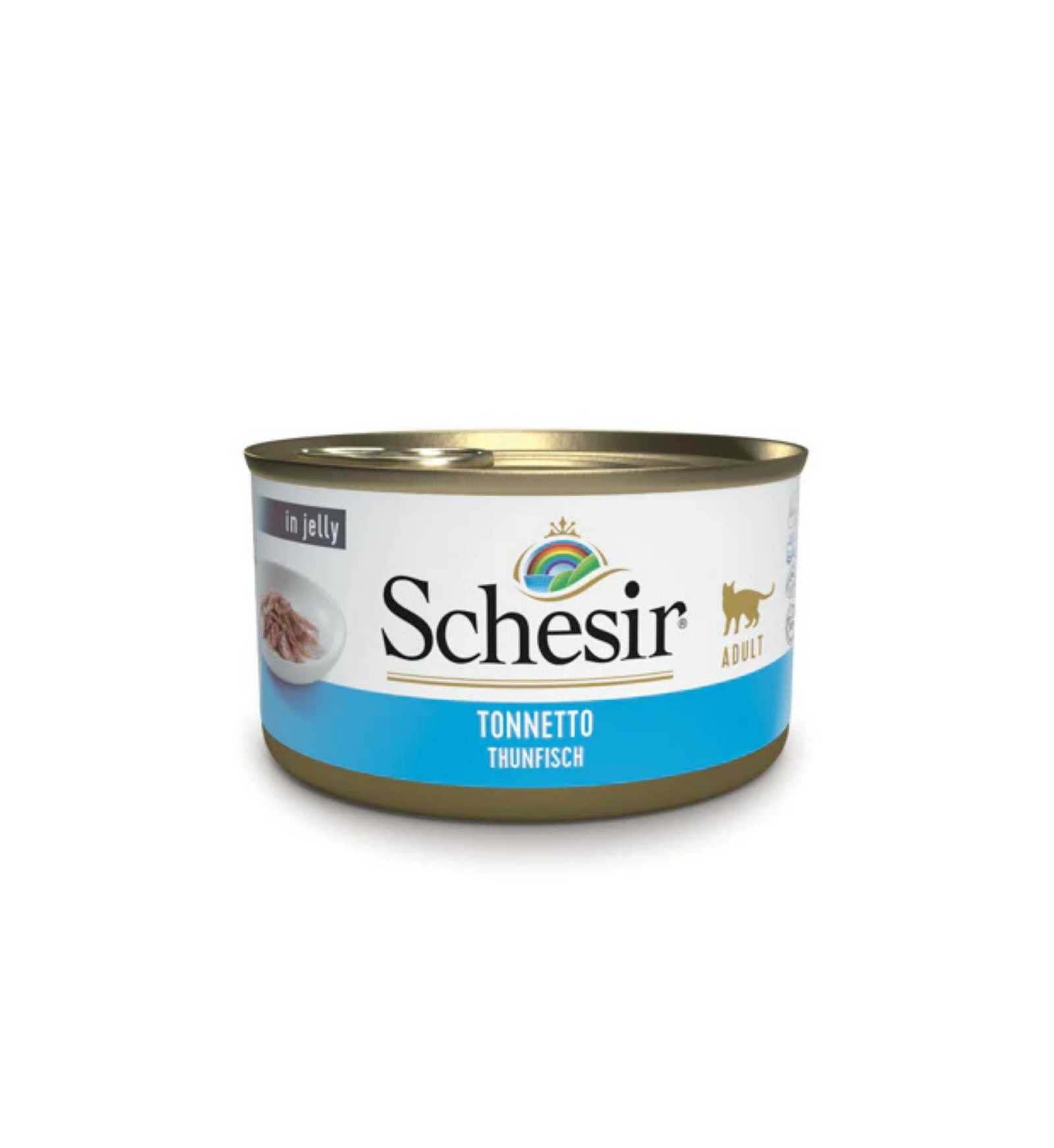 SCHESIR GATTO AL TONNETTO IN GELATINA DA 85 GR IN LATTINA