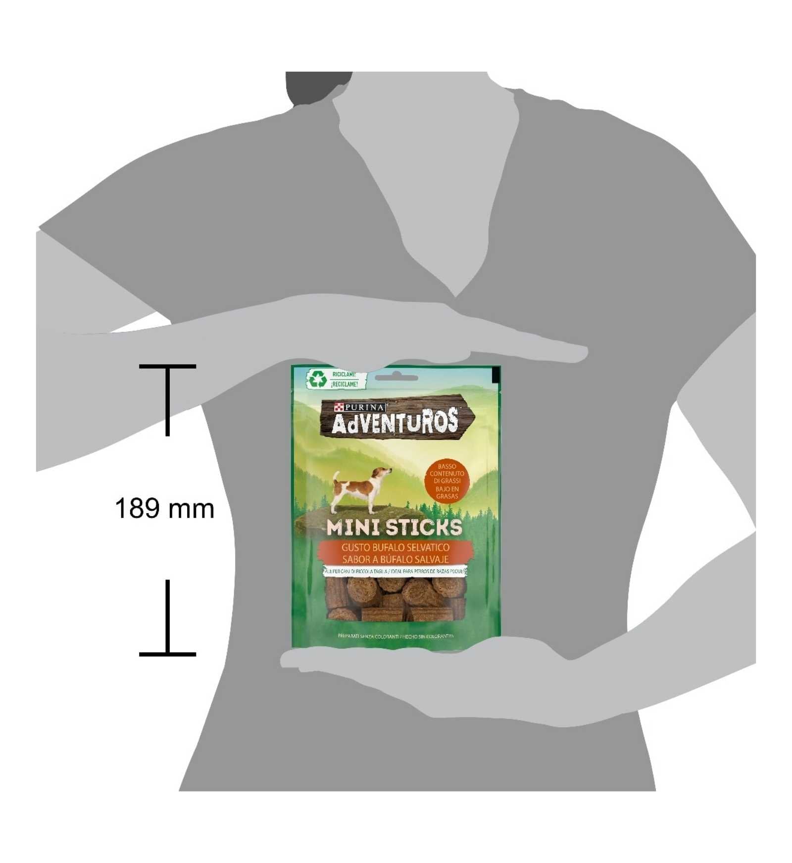 PURINA ADVENTUROS SNACK CANE STRIPS AL CERVO