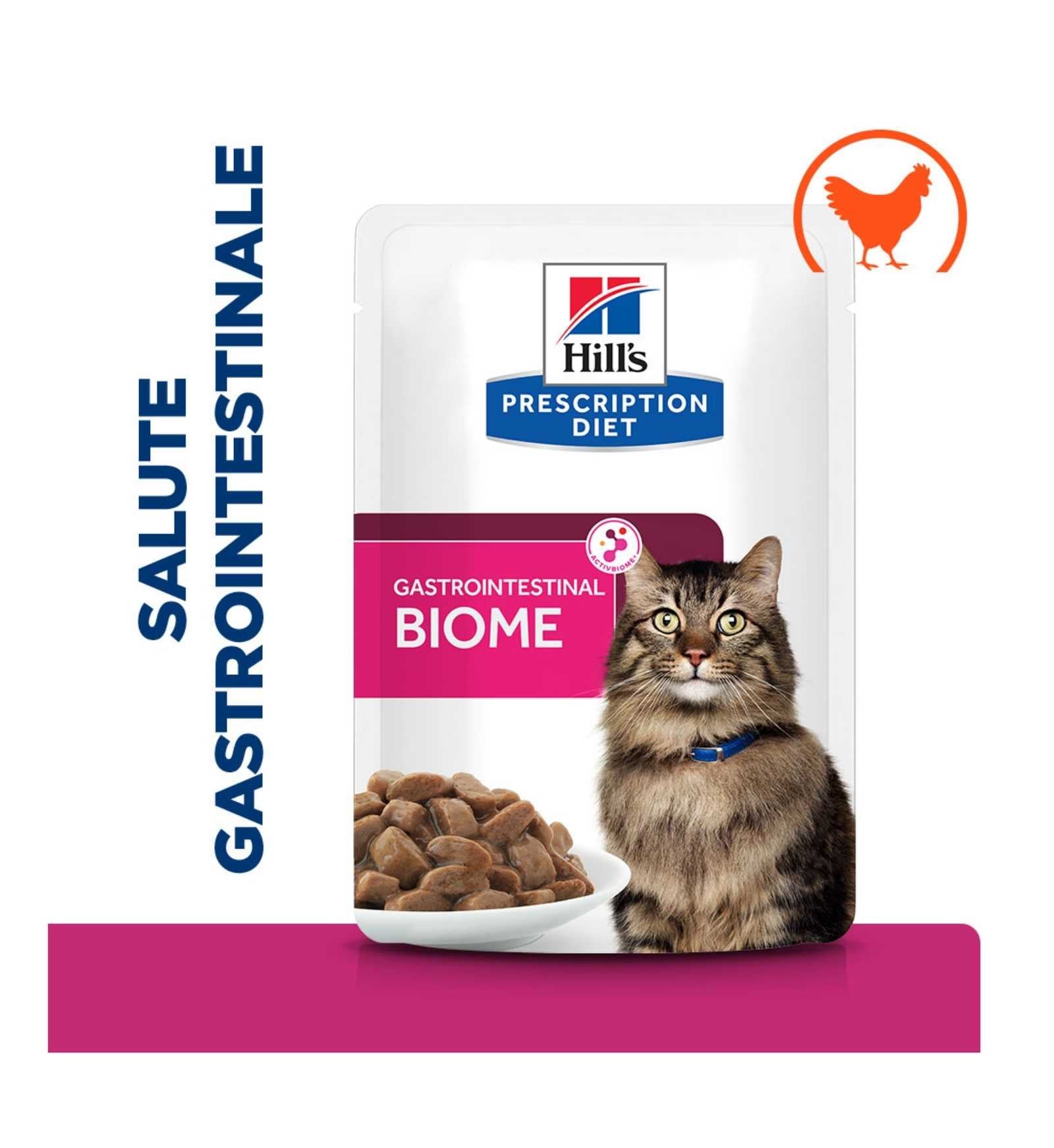HILL'S PRESCRIPTION DIET GATTO GASTROINTESTINAL BIOME DA 85 GR IN BUSTA
