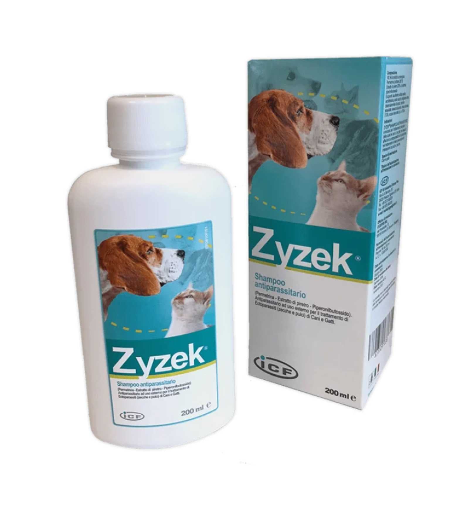 ICF CANE E GATTO ZYZEK SHAMPOO ANTIPARASSITARIO DA 200 ML
