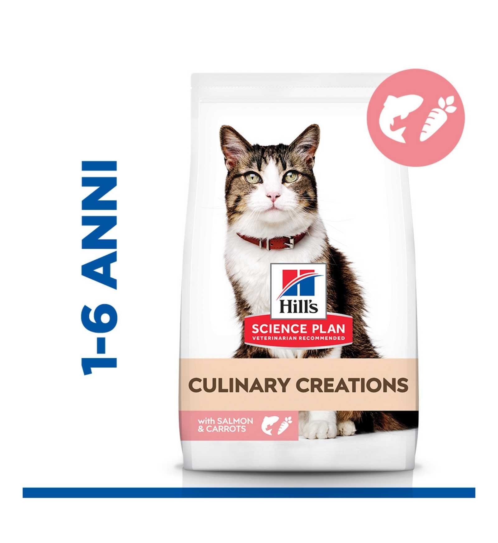 HILL'S SCIENCE PLAN GATTO CULINARY CREATIONS ADULT SALMONE E CAROTA DA 1,5 KG