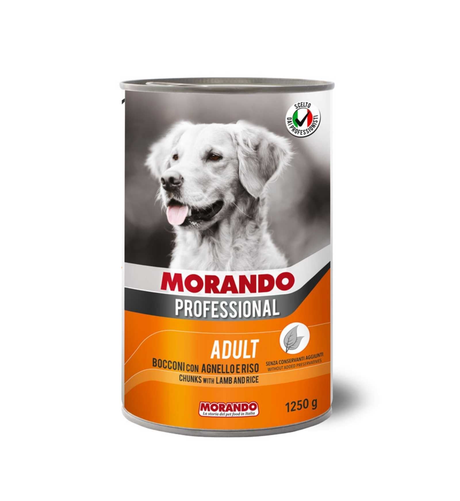 MORANDO MIGLIOR CANE PROFESSIONAL BOCCONI CON AGNELLO E RISO IN LATTINA