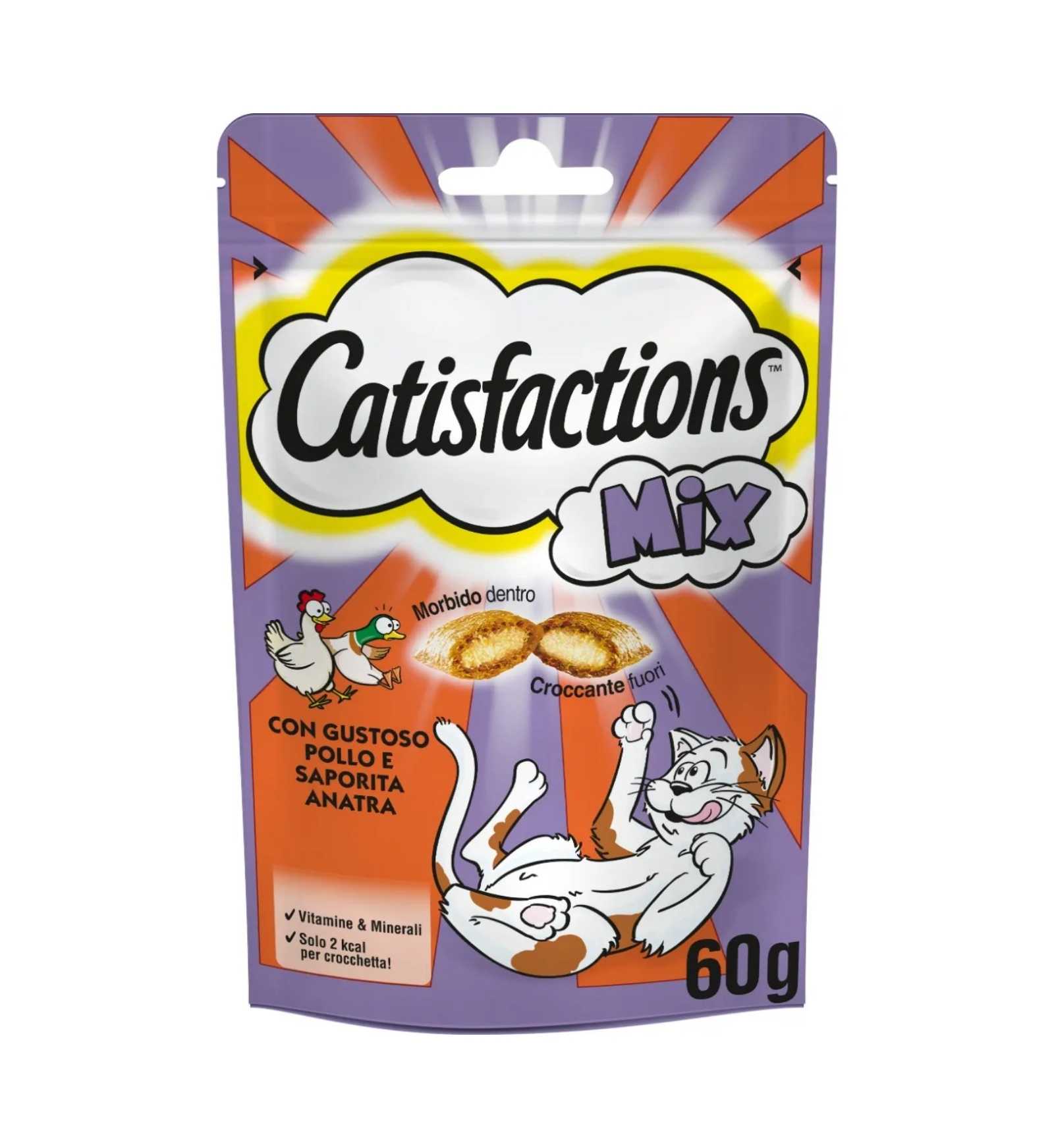 CATISFACTION GATTO MIX AL POLLO E ANATRA DA 60 GR