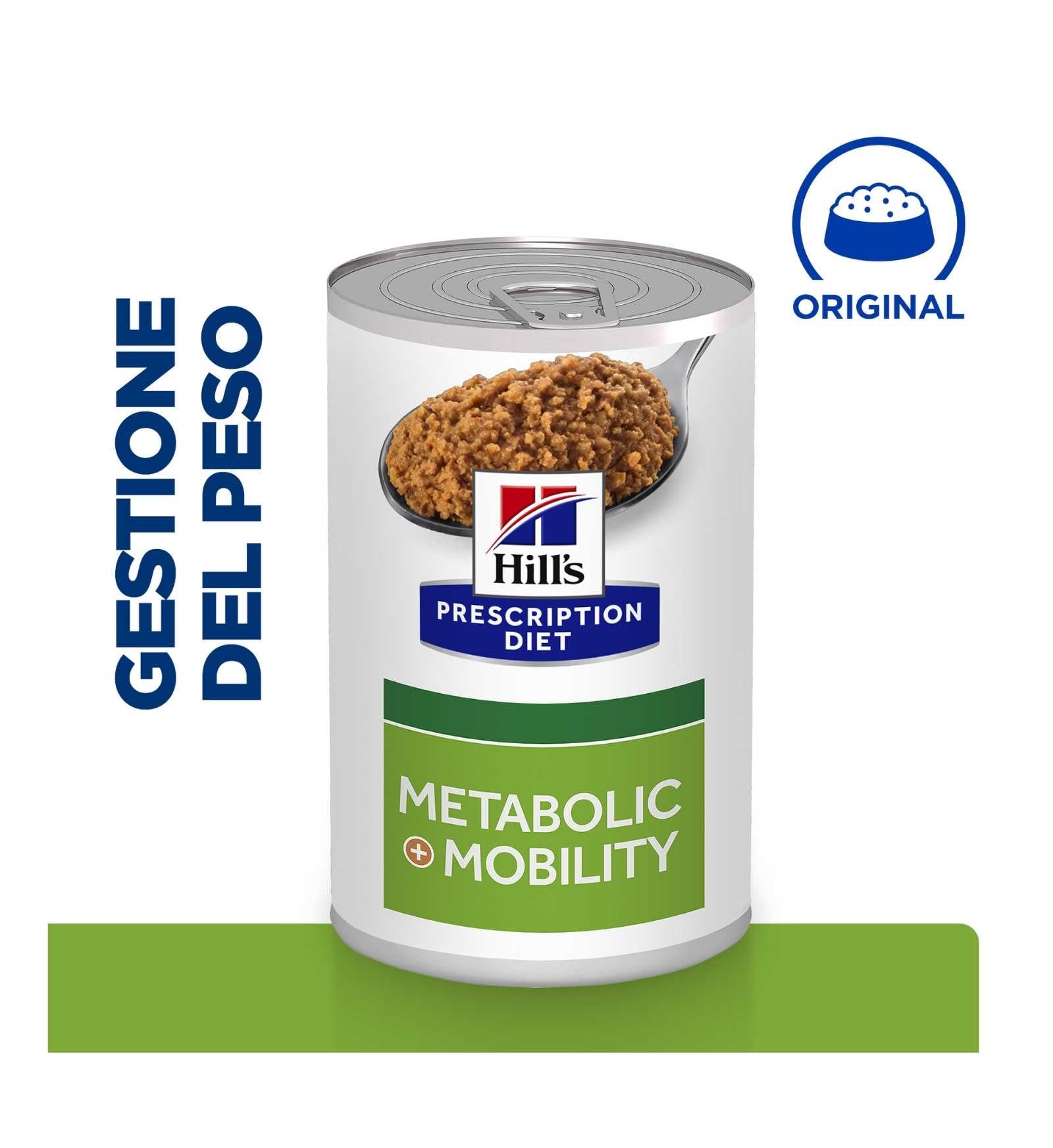 HILL'S  PRESCRIPTION DIET CANE  WEIGHT J/D METABOLIC + MOBILITY DA 370 G IN LATTINA