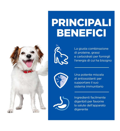 HILL'S SCIENCE PLAN CANE ADULT SMALL & MINI MOUSSE AL MANZO DA 200 GR IN LATTINA
