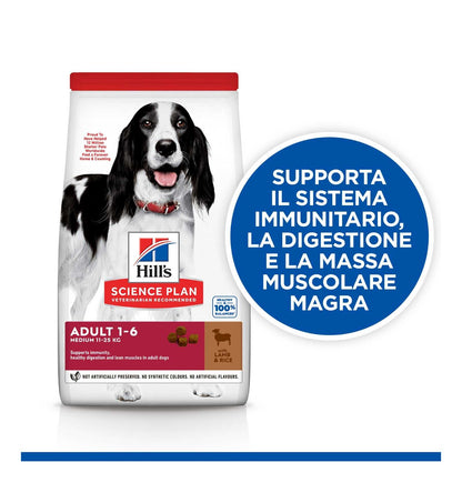 HILL'S SCIENCE PLAN CANE ADULT MEDIUM AGNELLO E RISO