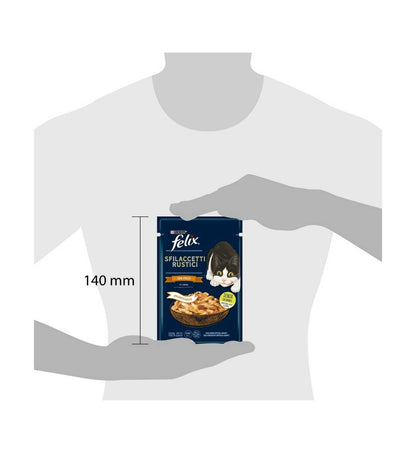 PURINA GATTO FELIX SFILACCETTI RUSTICI IN SALSA CON POLLO DA 80 GR IN BUSTINA