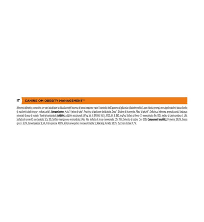 PURINA VETERINARY DIET CANE OM OBESITY MANAGEMENT