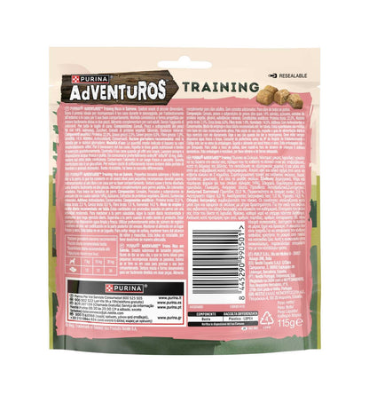 PURINA ADVENTUROS SNACK CANE TRAINING AL SALMONE DA 115 GR