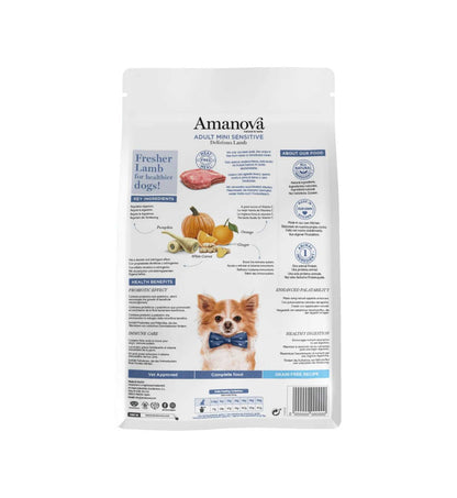 AMANOVA CANE ADULT MINI SENSITIVE DELICIOUS AGNELLO DA 2 KG