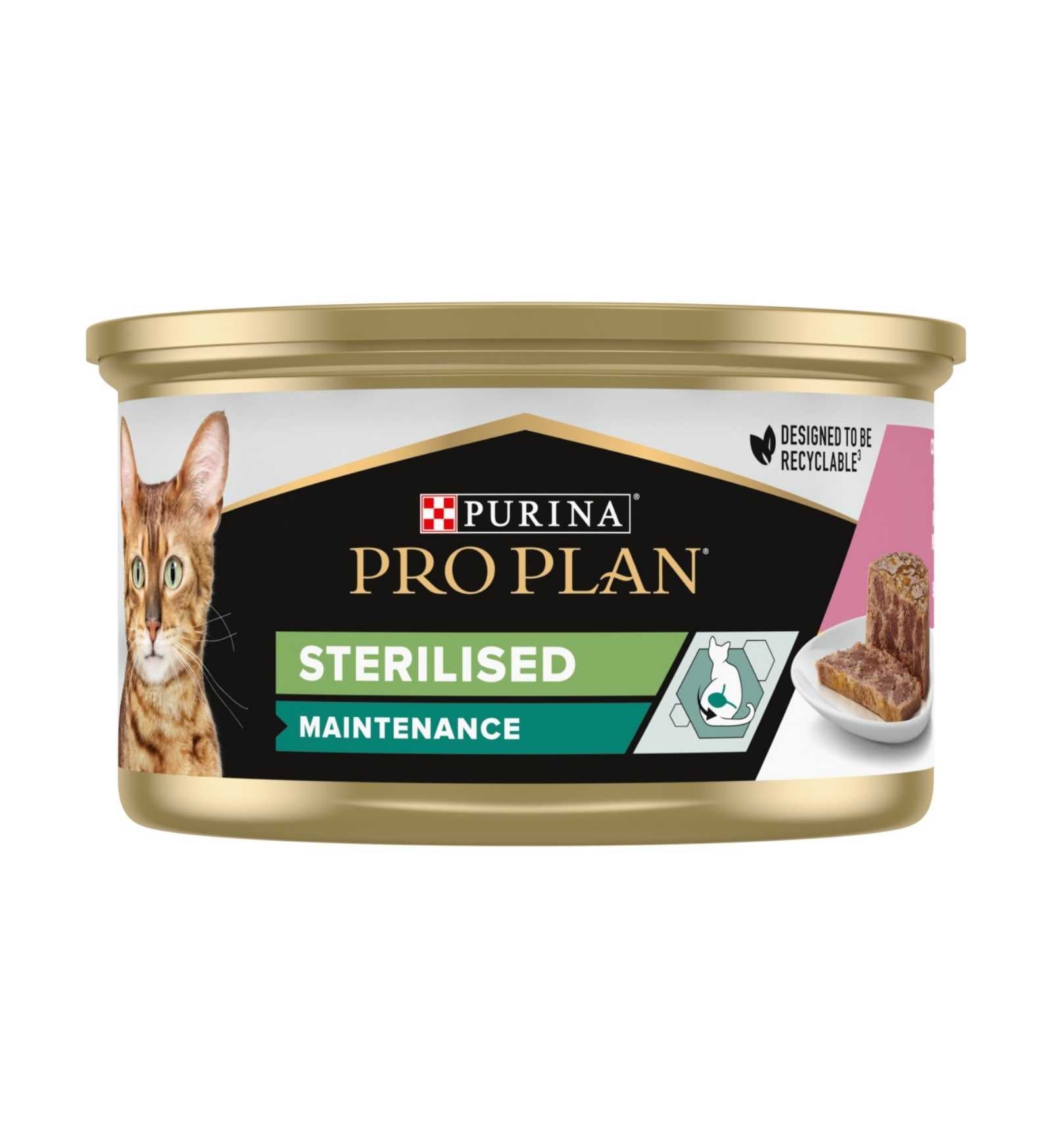 PURINA PRO PLAN GATTO STERILIZZATO AL SALMONE E TONNO DA 85 GR IN LATTINA